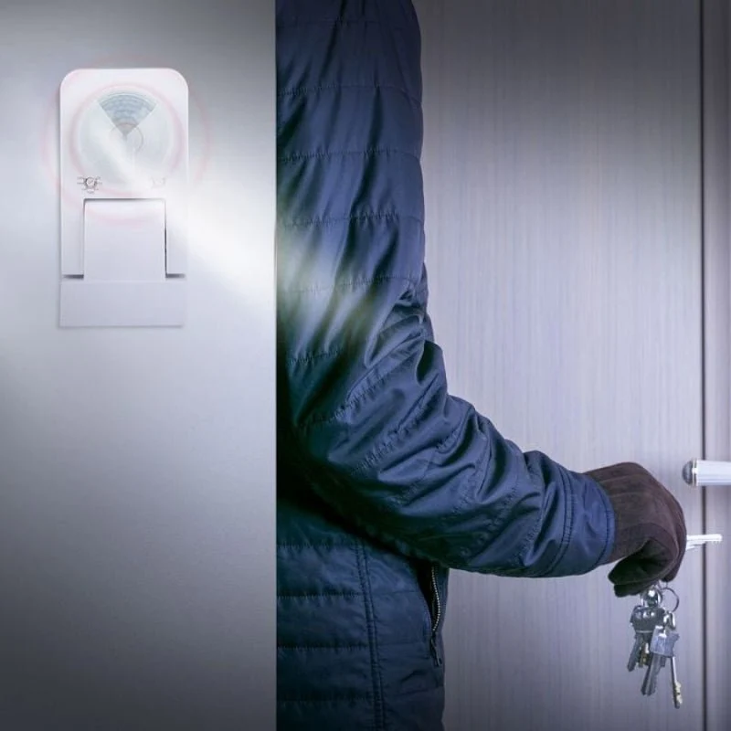 Détecteur de Mouvement Infrarouge Orientable IP65 Blanc