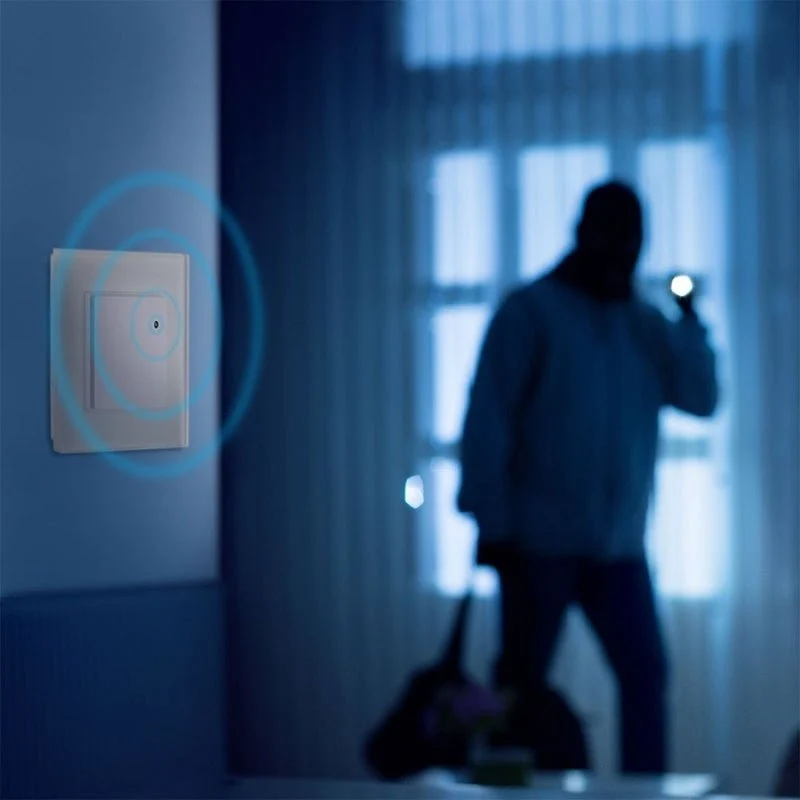 Détecteur de Mouvement Encastrable Micro Ondes Blanc
