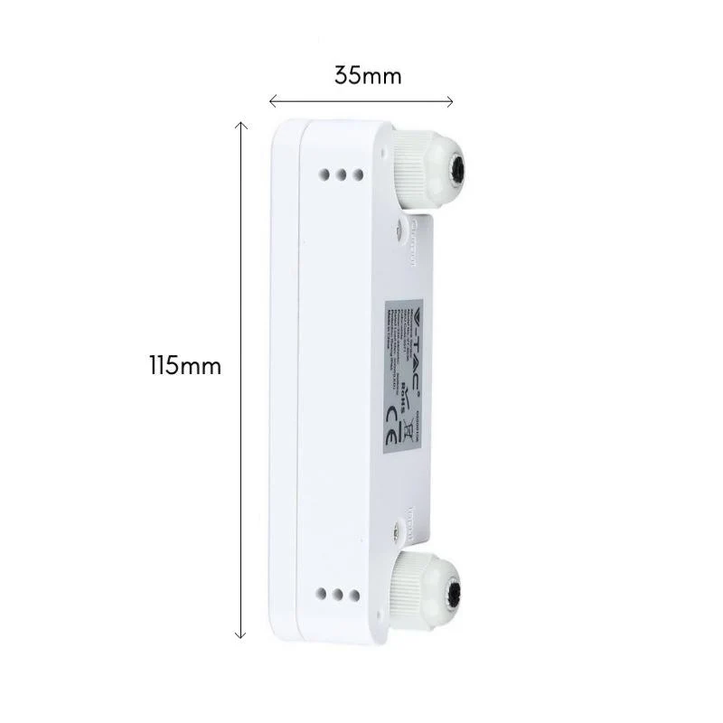 Détecteur de Mouvement Micro Ondes en Saillie IP65 Blanc