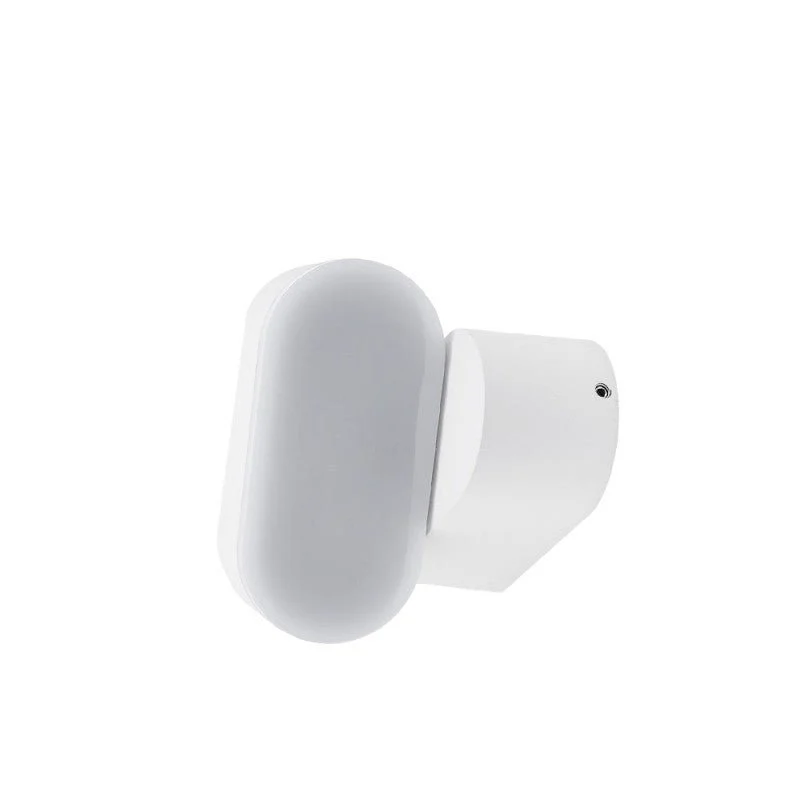 Applique Murale Blanche LED IP54 Orientable Ovale