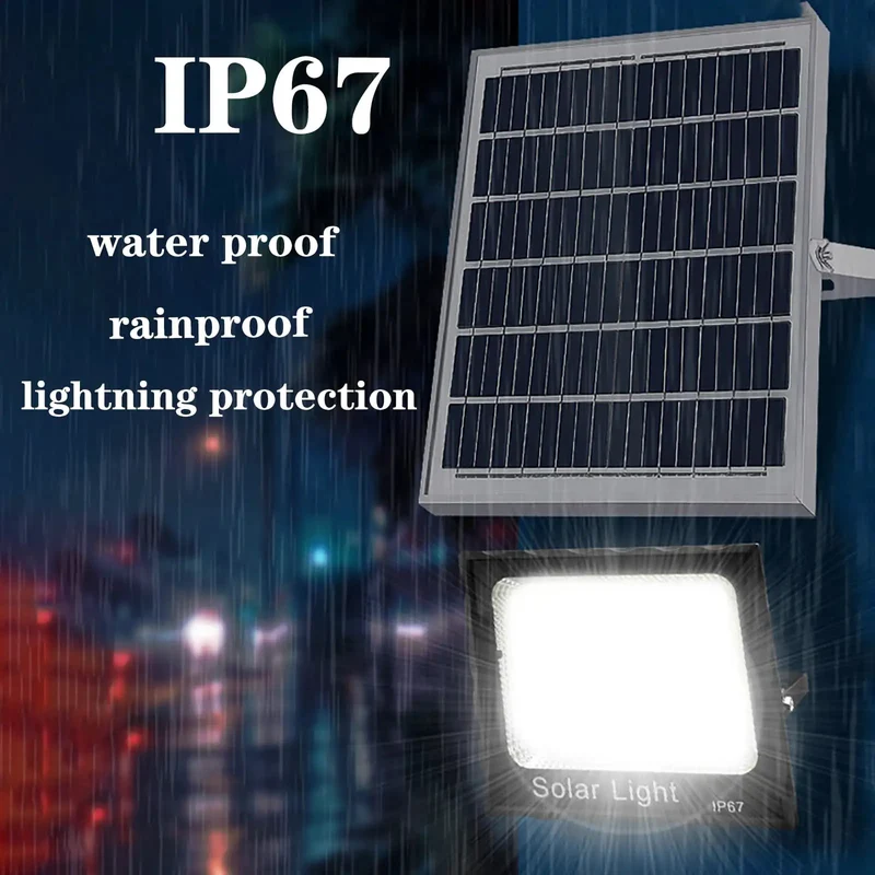 Heavy Duty Solar Flood Light With Motion Detection And Rugged Ip65 Waterproof Housing For Yard Protection, Top Shelf Led Chips Draw Sunlight Quick To Pump Out Bright Illumination All Night Long