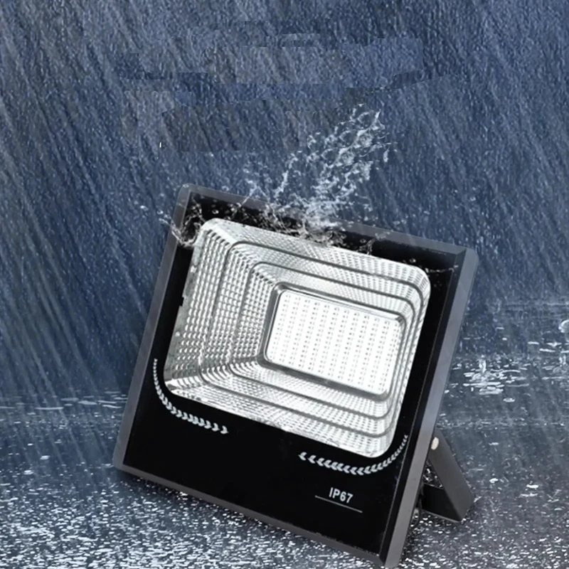 Outdoor Solar Flood Light With Remote Control And Dusk To Dawn Sensor Waterproof Security Spotlight Built Tough For Yards And Patios No Sweat Setup Screams Bright All Night Long