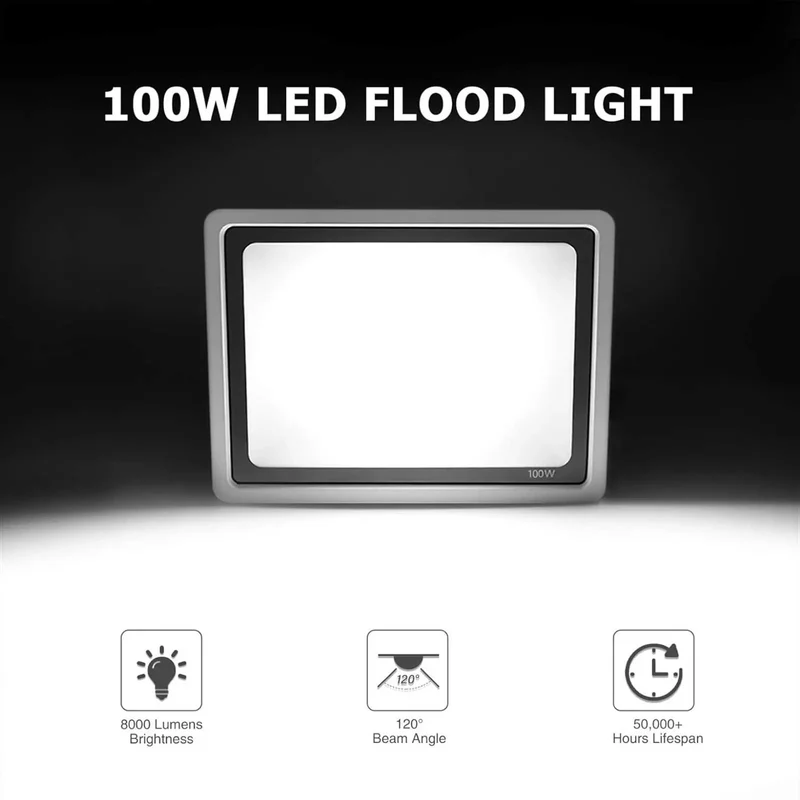 Hella Bright Heavy Duty Led Flood Lights For Outdoor Security Lighting Ip65 Waterproof Spotlights With Three Color Settings Simple Hook Up For Backyards Driveways Fences And Barns