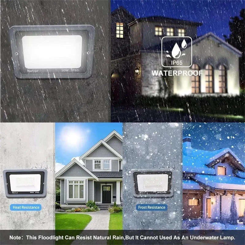 Built Like A Tank Outdoor LED Flood Lights Blazing Bright White Area Lighting Rock Solid Cast Aluminum Housing Weatherproof Security Spotlights For Yard Driveway And Garden Use