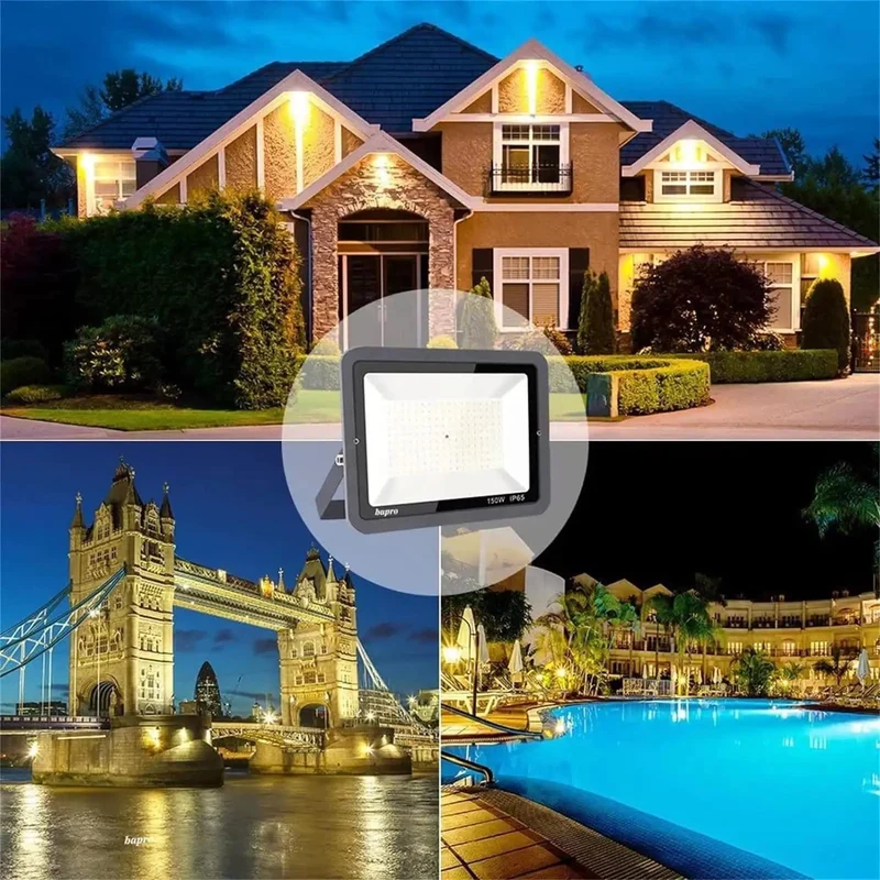 Built Like A Tank Outdoor LED Flood Lights Blazing Bright White Area Lighting Rock Solid Cast Aluminum Housing Weatherproof Security Spotlights For Yard Driveway And Garden Use
