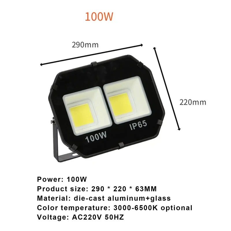 Heavy Duty Outdoor Led Floodlight With Solid Aluminum Shell And Explosion Proof Glass Delivers Bright Security For Your Yard In 30W To 600W Options That Are Badass And Built Right For You