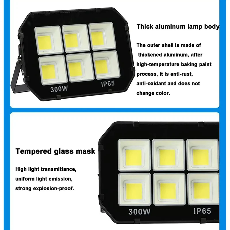 Heavy Duty Outdoor Led Floodlight With Solid Aluminum Shell And Explosion Proof Glass Delivers Bright Security For Your Yard In 30W To 600W Options That Are Badass And Built Right For You