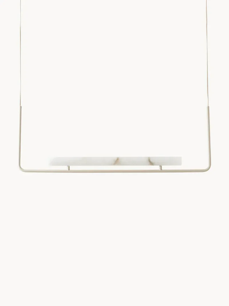 Lustre minimaliste blanc ilot