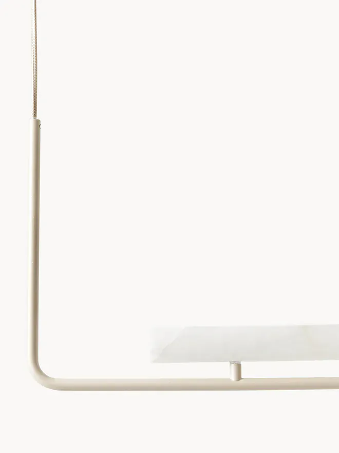 Lustre minimaliste blanc ilot