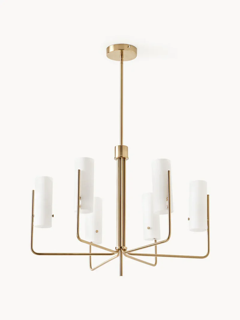 Lustre Blanc Chandelier pour Cuisine