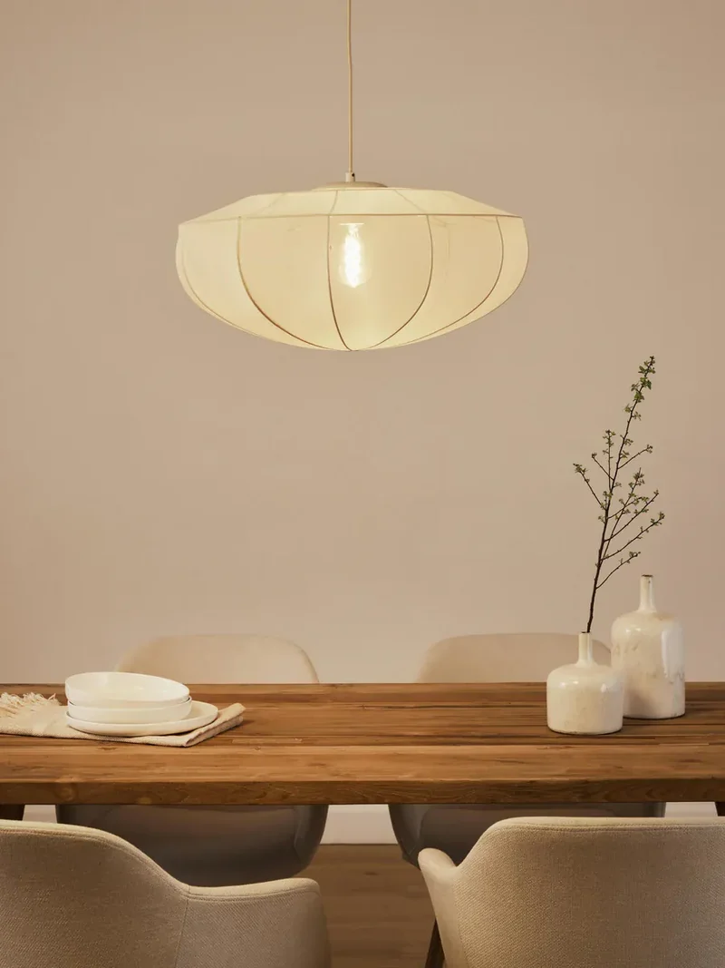 Suspension Tulle Blanche Chambre