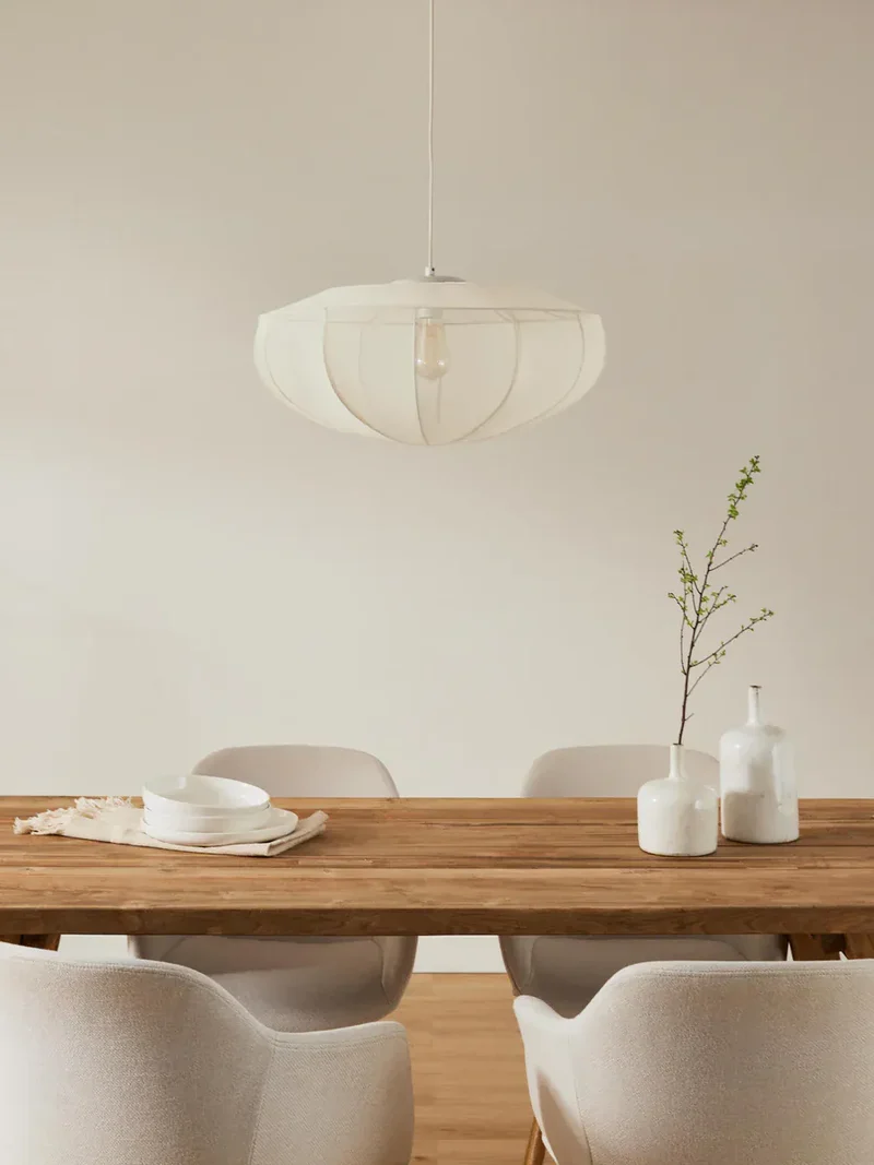 Suspension Tulle Blanche Chambre