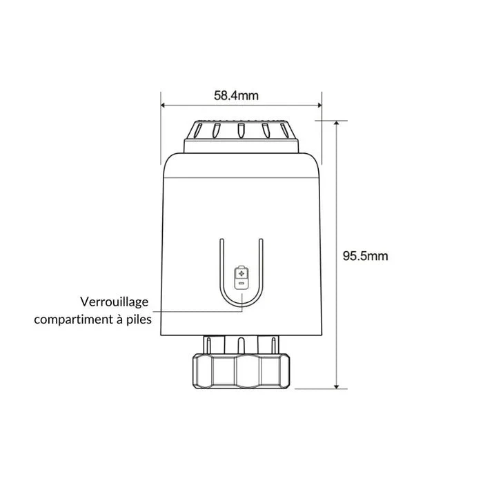 Kit 4 Têtes Thermostatiques Connectées + Passerelle ZigBee Ethernet