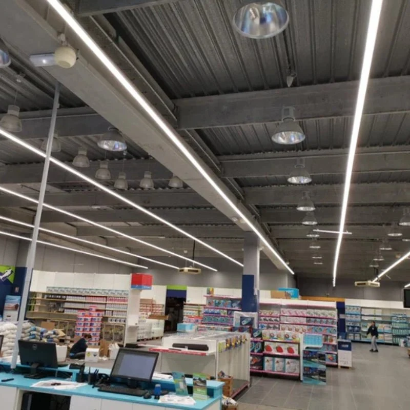 Suspension Linéaire LED 120cm 40W 130lm/W Interconnectable CCT Noir - 3000K/4200K/6400K