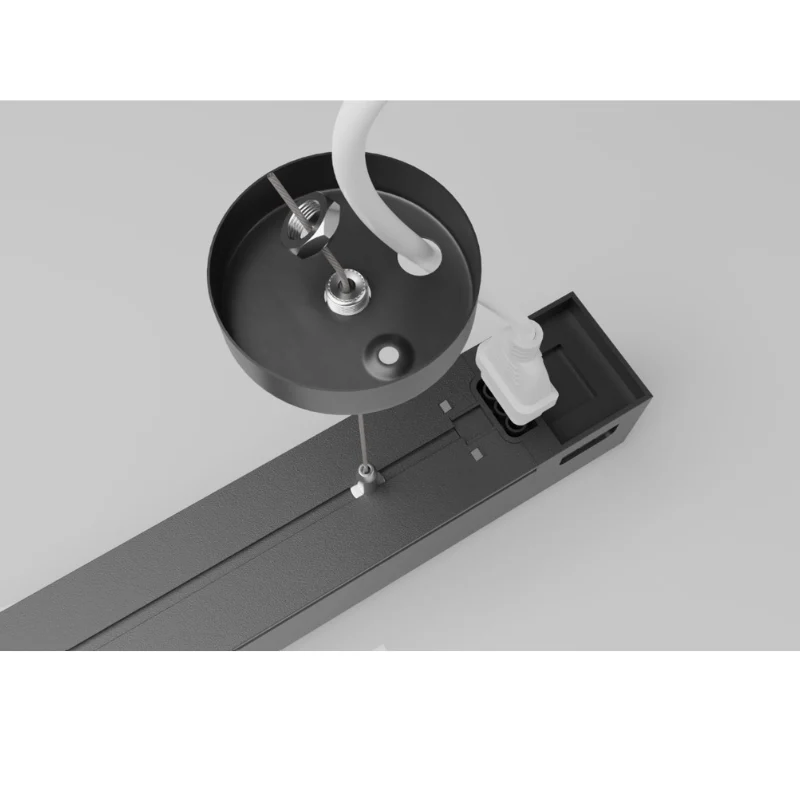 Suspension Linéaire 36W 90cm Noire CCT Interconnectable - 3000K/4000K/6000K
