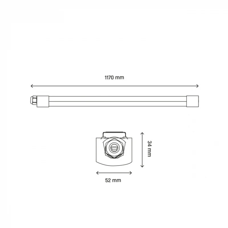 Réglette LED Fine Étanche 36W 120cm 123lm/W