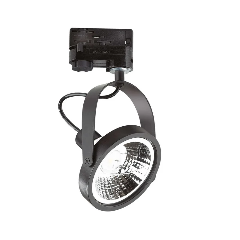 Spot sur rail GU10 ES111 GILM noir ampoule ES111