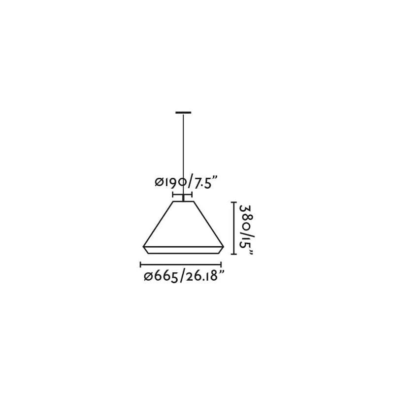 Suspension SAÏGON OUT C70 ocre