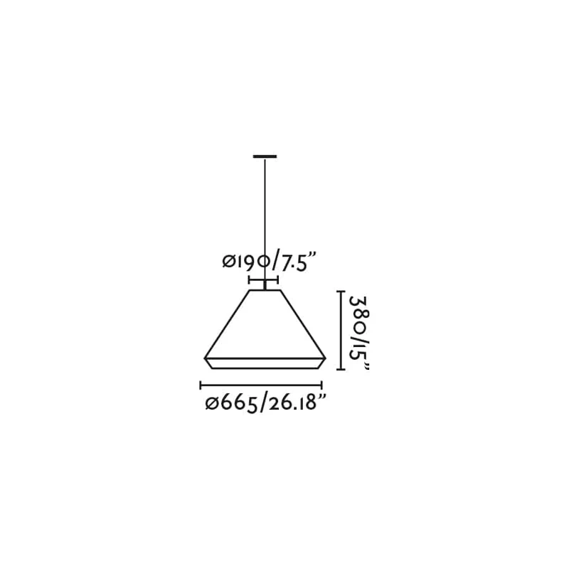 Suspension SAÏGON OUT C70 grise/beige
