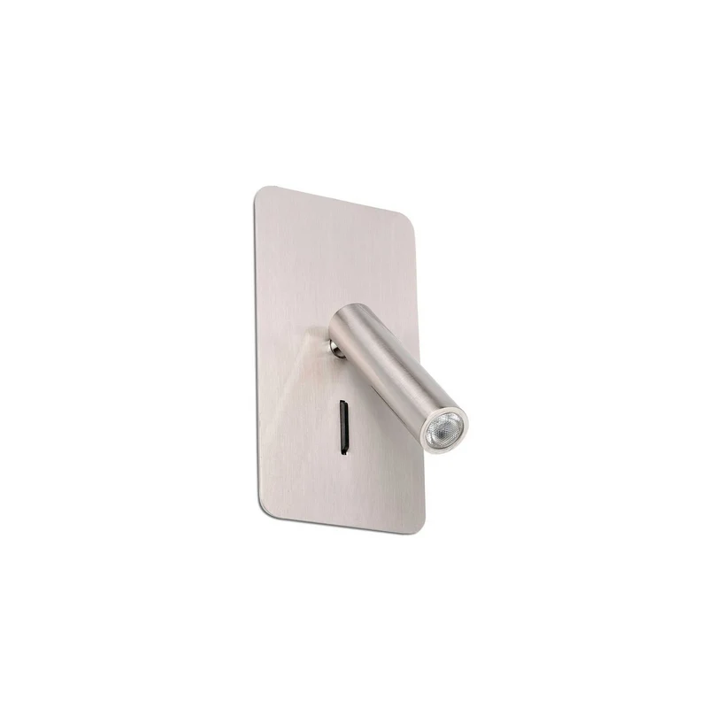 Applique liseuse encastrable SUAU nickel mat