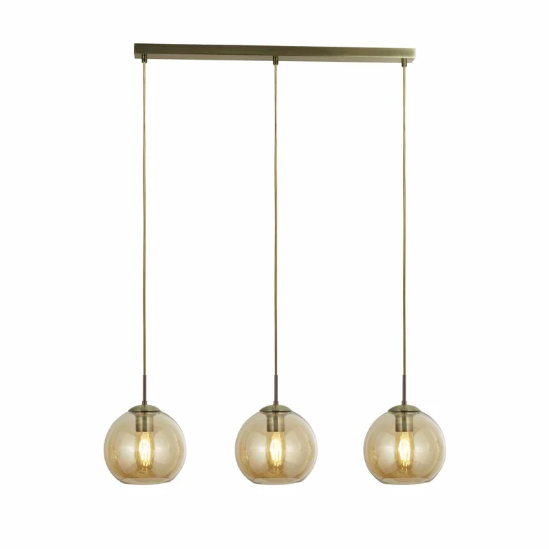 Suspension BALLS-3 verre ambré
