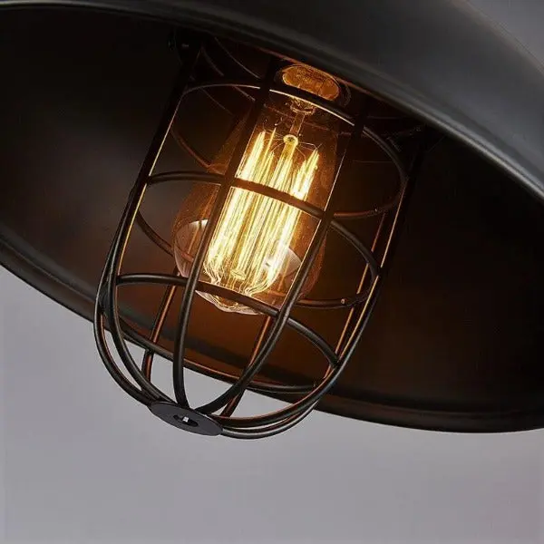 Suspension Industrielle Noire