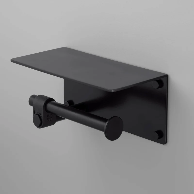 Buster + Punch Cast Toilet Roll Holder with Shelf