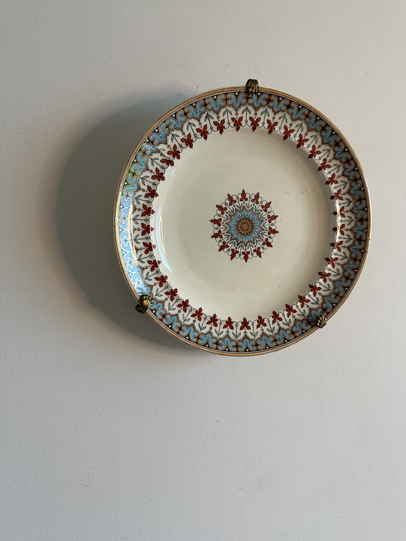 Assiette décorative 19ème Stoke on Trent W. T Copeland