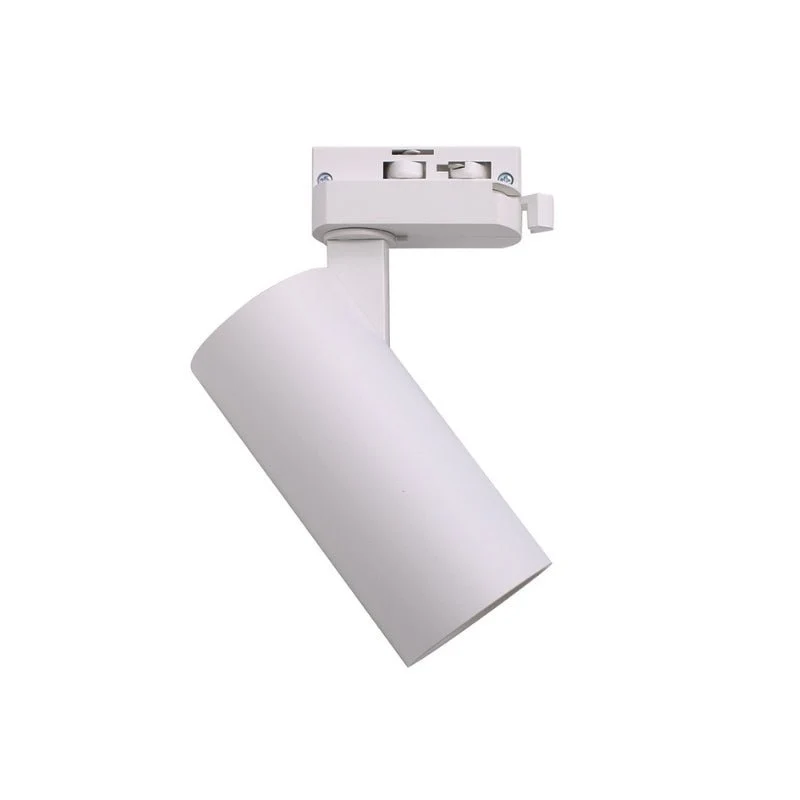 Spot LED sur Rail Monophasé CCT 20W 60° Blanc - 3000K/4000K/6500K - Pack de 20