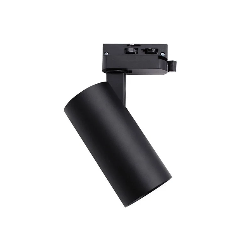 Spot LED sur Rail Monophasé CCT 20W 60° Noir - 3000K/4000K/6500K - Pack de 20
