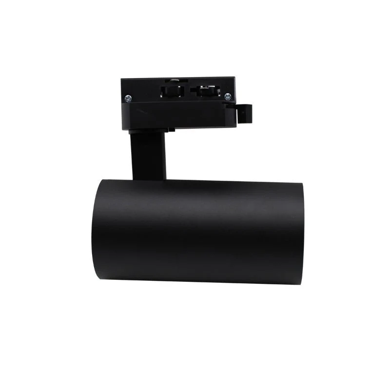 Spot LED sur Rail Monophasé CCT 20W 60° Noir - 3000K/4000K/6500K - Pack de 20