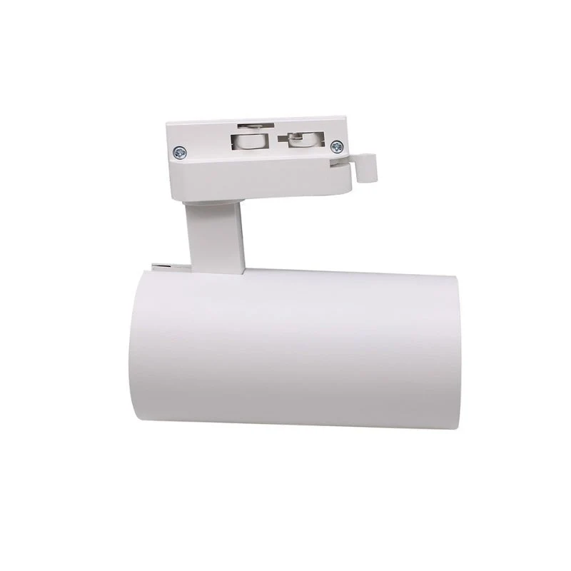 Spot LED sur Rail Triphasé CCT 20W 60° Blanc - 3000K/4000K/6500K - Pack de 20