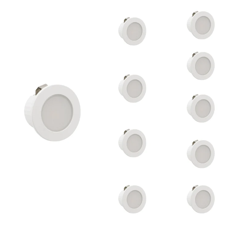 Mini Spot LED Encastrable 3W CCT Blanc - 3000K/4000K/6000K - Pack de 10
