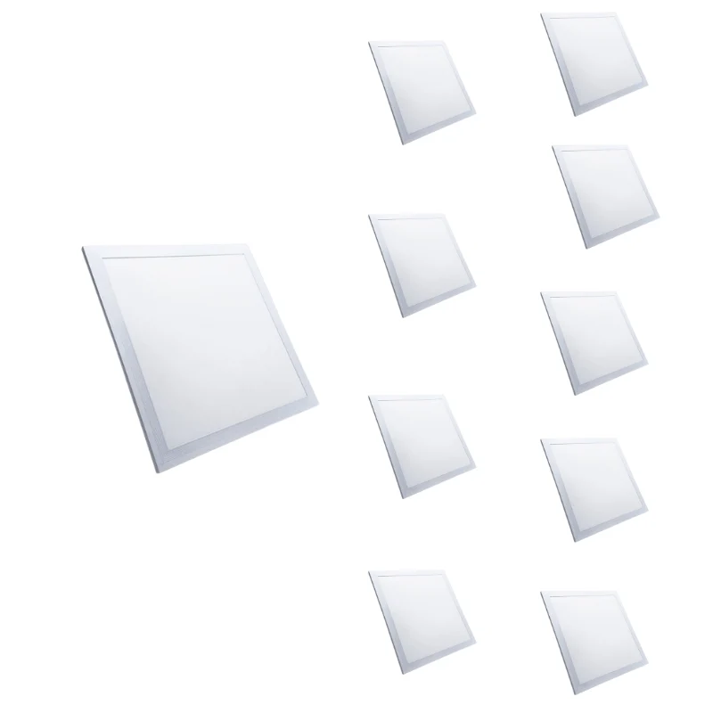 Panneau LED 18W 30x30cm CCT Contour Blanc - 3000K/4000K/6500K - Pack de 10