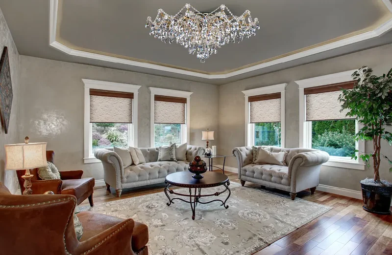 Grand Plafonnier Luxe en Cristal