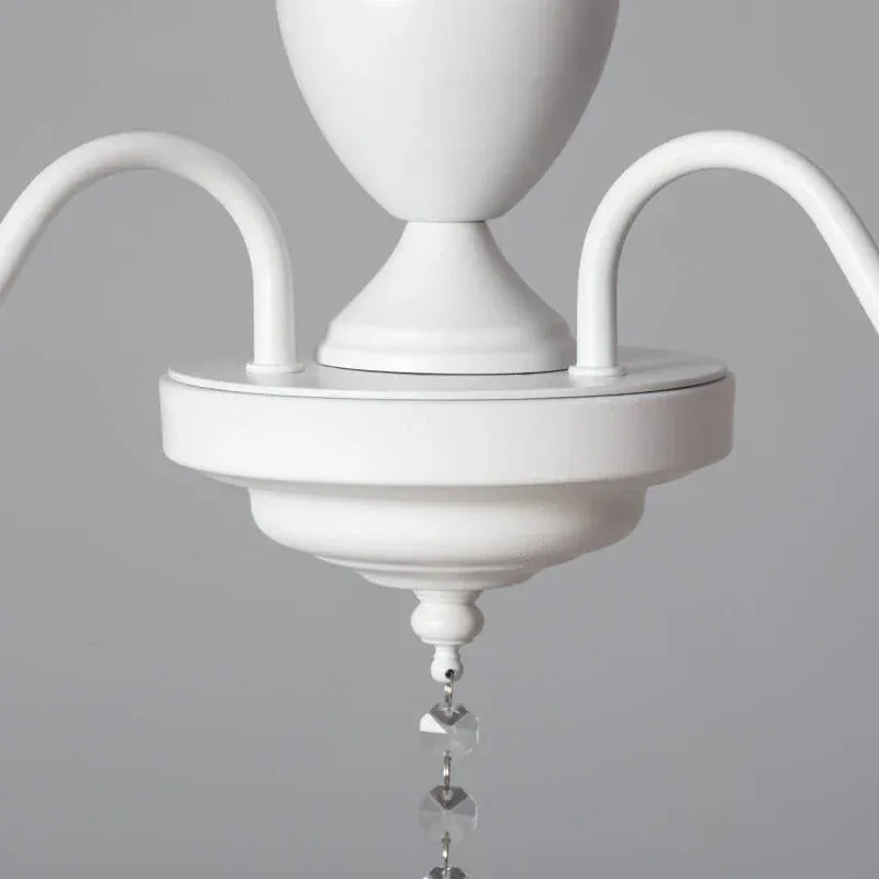 Lustre Led blanc et marron