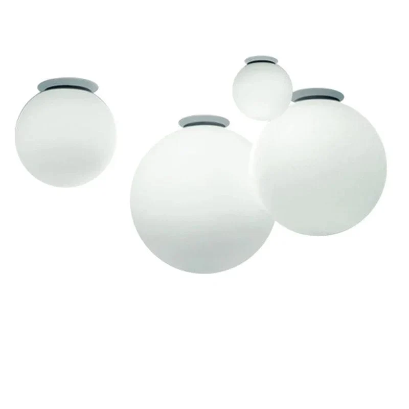 Applique globe blanc