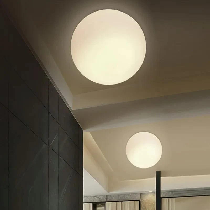 Applique globe blanc