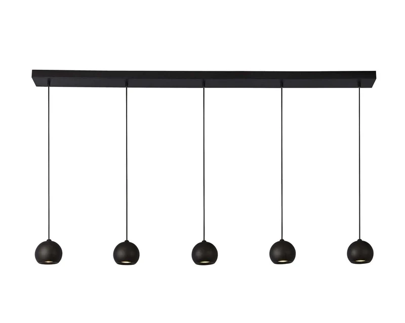 Suspension EINDHOVEN-5 LED noir mat