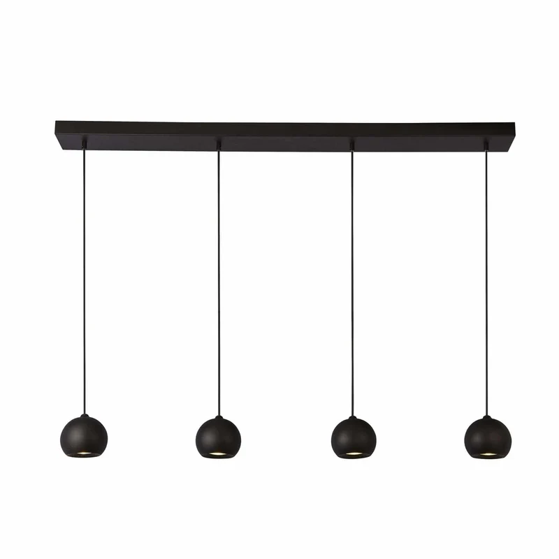 Suspension EINDHOVEN-4 LED noir mat