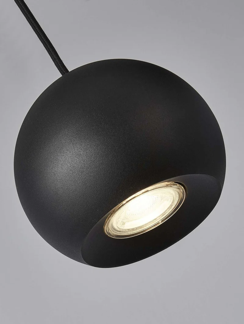 Suspension EINDHOVEN-4 LED noir mat