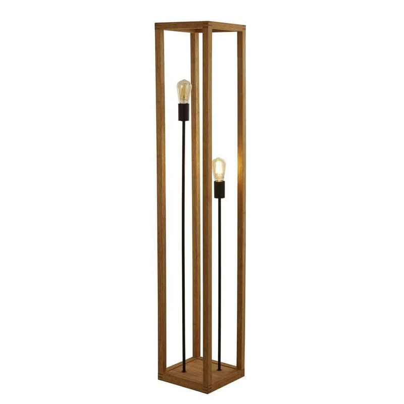 Lampadaire SQUARE bois naturel