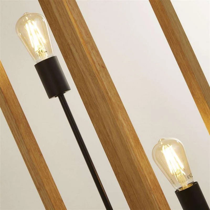 Lampadaire SQUARE bois naturel