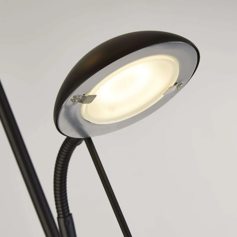 Lampadaire MOTHER & CHILD avec liseuse noir mat