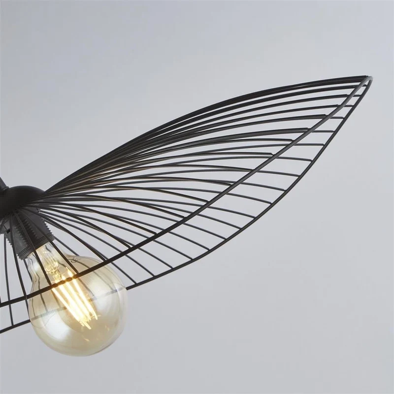 Suspension WAVE métal noir