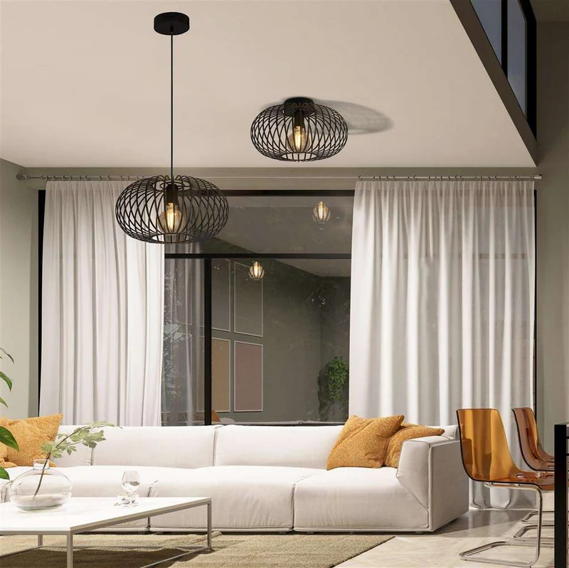 Luminaire AVERY convertible plafonnier ou suspension