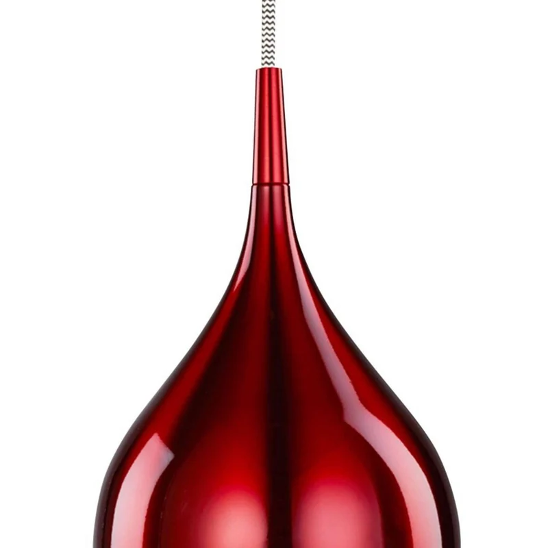 Suspension VIBRANT rouge métallisé Ø 120 mm