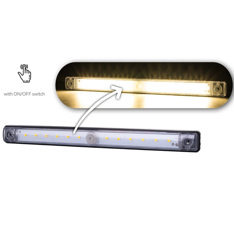 Bande lumineuse LED intérieure 4000K avec interrupteur