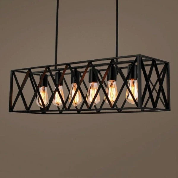 Suspension Industrielle Rectangulaire