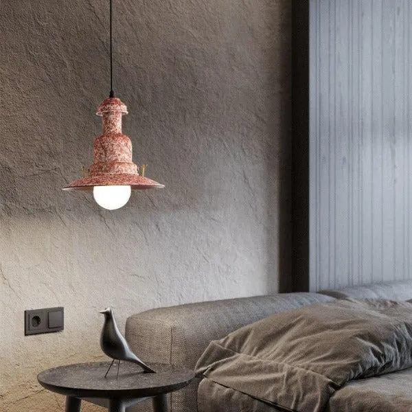 Suspension Industrielle Rose